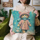 青りんごミュージアムのパリコレモデル Cushion