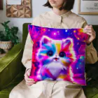 colorfulのrainbow cat クッション