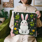 リキ製作所のウサギのおはようございます Cushion