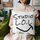 Studio L.O.Lの【手書き風ロゴフェイス】 クッション