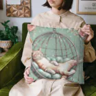 青りんごミュージアムの食っちゃ寝！ Cushion