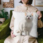 kiryu-mai創造設計の白猫ちゃん Cushion