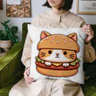 ゆるきゃら製作所の猫バーガー Cushion