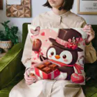 星パンダショップのチョコプレゼンツペンギン Cushion