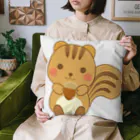 pandamamのどんぐりどうぞのりすさん Cushion