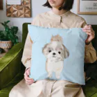 hanapecha_wannyanのシーズーちゃんおすましポーズ Cushion