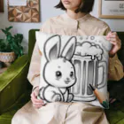 bottaの可愛いウサギ(垂れ耳ビール)05 Cushion