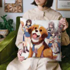 Dog Selectionのアニメ風　アイテム Cushion