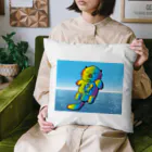 Drecome_Designの【レインボーカラー】おねんね海獺(ラッコ)親子 Cushion