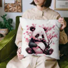 waterpandaのパンダと桜 Cushion