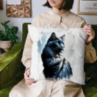 Cat's Canvasの凛々しく佇む猫 Cushion