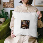 クロスクリエイティブの本を読んでいるトラ Cushion