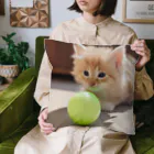 SkyBlueのもふもふな子猫 Cushion