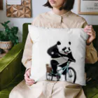 パンダの自転車に乗っているパンダ Cushion