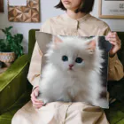 SkyBlueのキュートな子猫 Cushion