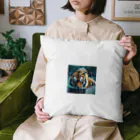 クロスクリエイティブの泳いでいるトラ Cushion