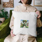 大地の宝物のほうれん草をモチーフにしたアニメキャラクター「スプリナ」 Cushion