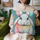 STTakuyaのロップイヤーライクカラフルラビット Cushion