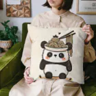 もぐふわアニマルズのふわふわパンダのラーメンワンダーランド Cushion