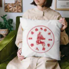 中華呪術堂（チャイナマジックホール）の【かすれ赤】交通安全おじさん  Cushion