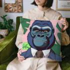 jiyurakuのサラリーマン・ゴリラ Cushion