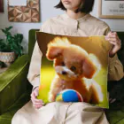 kaakanchan7のトイプードルのさんちゃん遊び疲れた Cushion