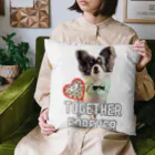 ラブリーピンクのずっと一緒チワワのつくし君 Cushion