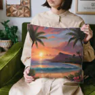 ロマンティックのハワイの夕陽 Cushion