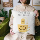 ConversationStarterのお茶シャツ　ティーバッグ Cushion