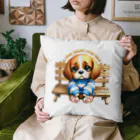 ワン！ダーファミリーの帰りを待つワン Cushion