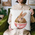 うさぎのうみちゃんねるショップのPets for You作品〜お茶わんうみ（おとなVer.） Cushion