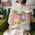 decnaの川沿いの街並み Cushion