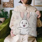 aahsrのくるくるうさくる Cushion