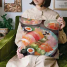 happiness_shopの美しい寿司の絵画 Cushion