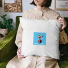 ニャン太郎の逆立ちしているライオン Cushion