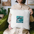 sora377の水中のバレリーナ、イルカ Cushion