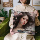 AQUAMETAVERSEの桜の花の中かで、、女性　なでしこ1478 Cushion