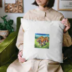 dora-6の草原を歩いている虎 Cushion