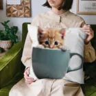 ColoriLのマグから子猫 Cushion
