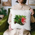 植物の絵師「洋子」の店のビビッドな「サツキ」の花 Cushion