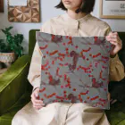 acoco模様のリスの実_グレー Cushion