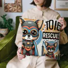 keikei5の華麗なチワワが、まるでヒーロー Cushion