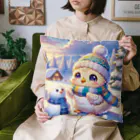 きっとカワイイ何でも図鑑の雪国のひよこ Cushion