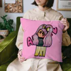 Aangel444Mのアマビエさん　濃いピンク Cushion