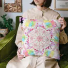 まいかる🔮 何かをチャレンジするときの開運アドバイザーのカーネーションの花マンダラシリーズ Cushion