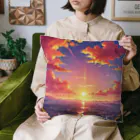 ikeikeikedaの街を照らす夕陽（景色シリーズ） Cushion