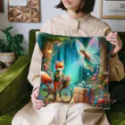 かるるんショップの狐の冒険シリーズ　わらしべ長者 Cushion