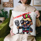 Yellow_Pantherの中年のパンクロッカー Cushion