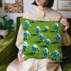 せつらデザイングッズのロボサッカー Cushion