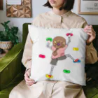 作りかけのたい焼きのロッククライマー　高山さん Cushion